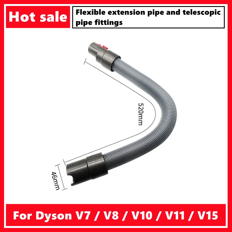 For Dyson vacuum cleaner V7 / V8 / V10 / V11 / V15 Flexible extension pipe and telescopic pipe fittings