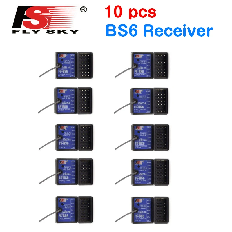 

10 pcs FlySky FS-BS6 2.4Ghz 6CH AFHDS2 Receiver