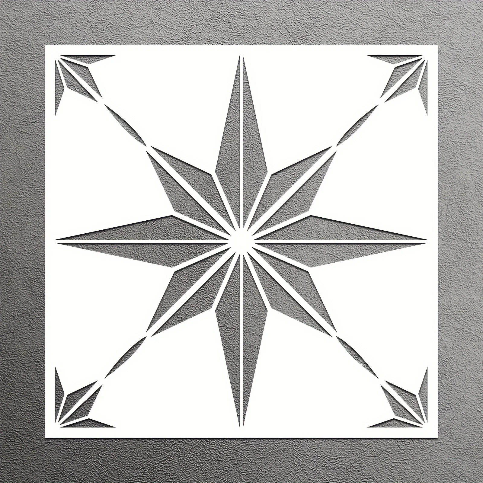 4pcs Compass Rose Stencil Set Nautical 8 Point Star Painting Stencils for Wall Canvas DIY Crafts Home Decor Art Projects