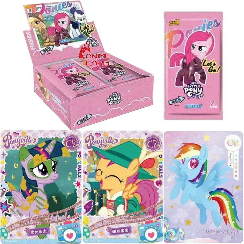 KAYOU Genuine My Little Pony Card Fun Movie Pack Cute Funny Party Friendship Eternal Princess Collectible Card Toys Gifts