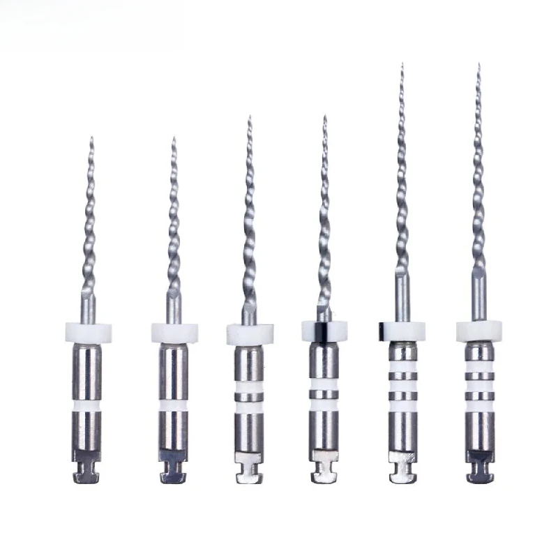 6PCS/Box Dental Retreatment Engine Root Canal NiTi File Set D1-D3 Dentists Nickel-Titanium  Engine Use End Files Dentistry Tools
