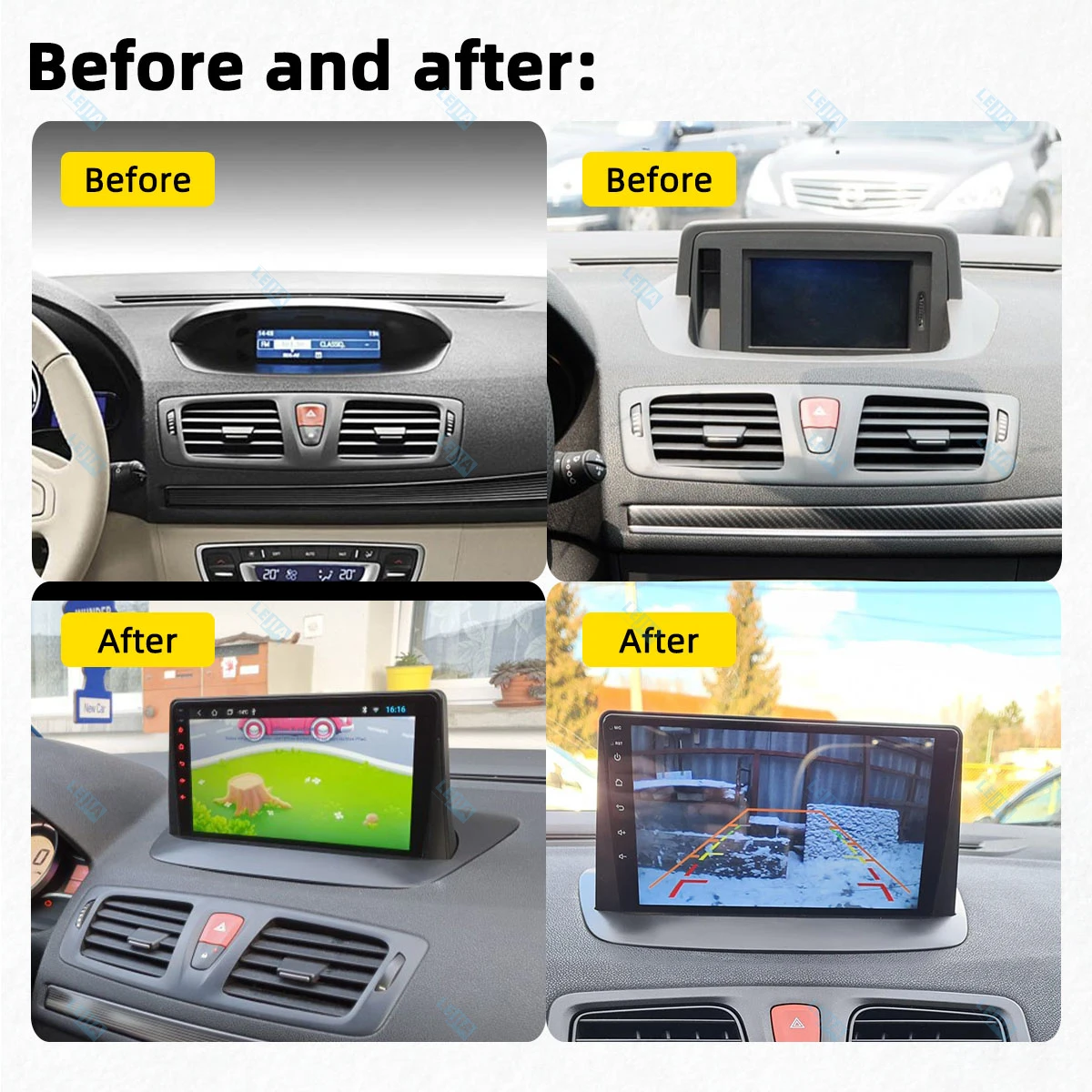 2 Din Android Car Radio Stereo for Renault Megane 3 Fluence 2008 - 2014 9