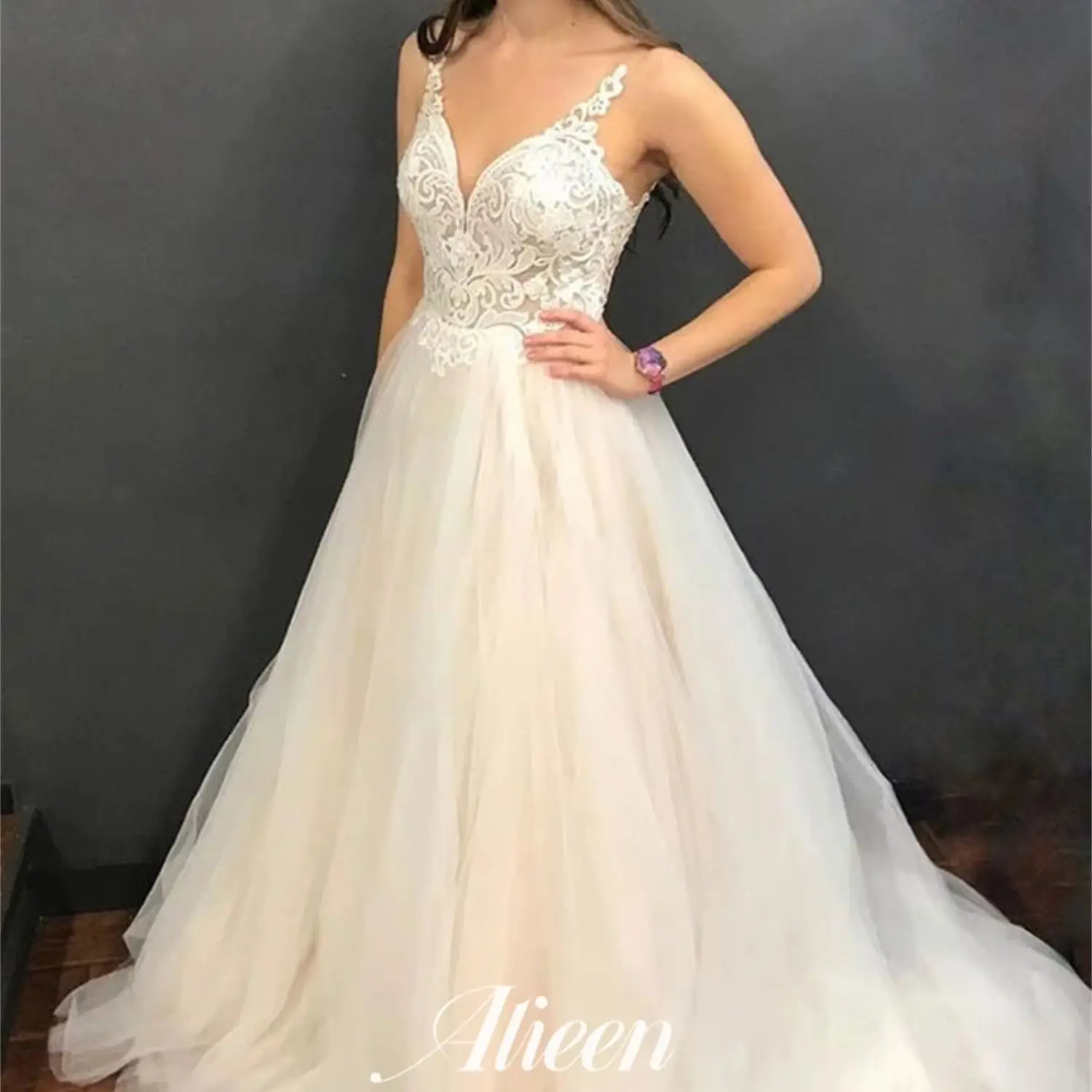 

Aileen Wedding Dress Elegant Party Dresses Woman Customized فساتين سهرة Lace Luxury Evening Dresses 2024 Women Special Occasions