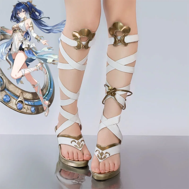 أحذية Wuthering Waves Iuno التأثيرية للعبة أنيمي Helektra إكسسوارات دعائم أزياء الهالوين للرجال والنساء #1