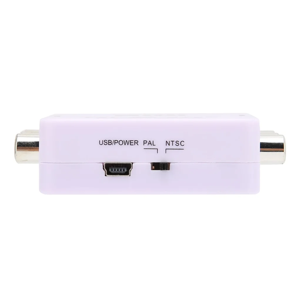 Portable Mini PAL/NTSC Format Converter Plug and Play Mutual Conversion Converter Video Converter for DVD Player