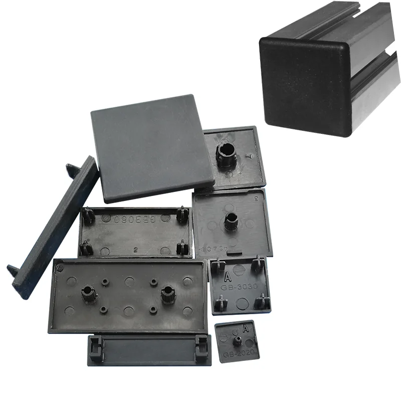 

10pcs ALuminum Profile End Cap 2020 3030 4040 2040 Plastic End Cap Cover Plate Black for EU Aluminum Profile
