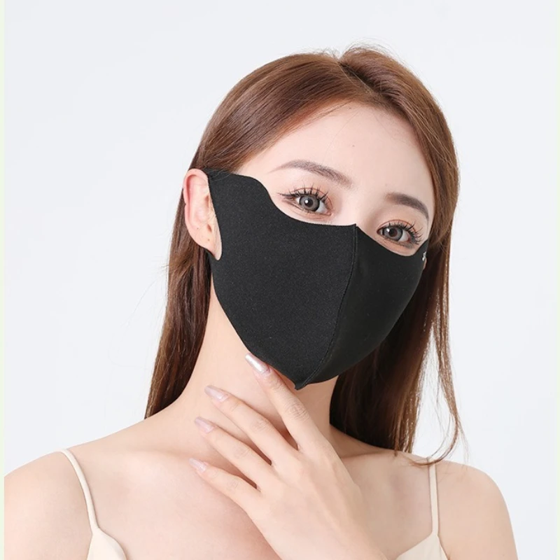 Women Men Ice Silk Sunscreen Mask Summer UV Protection Cycling Face Cover Breathable Washable Outdoor Sport Scarf Bandana image 4