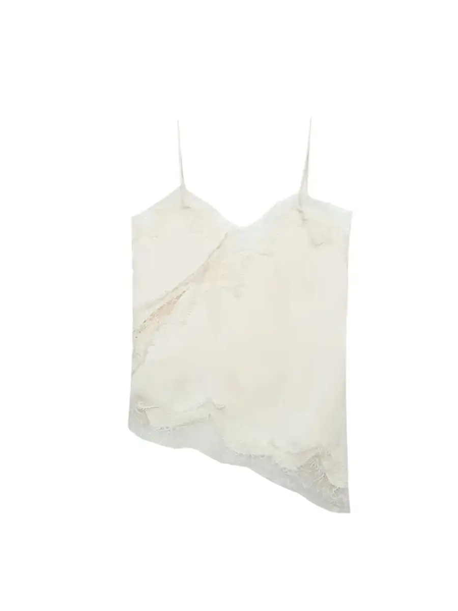 ملابس داخلية نسائية أنيقة موديل 2025 مفرغة بدون أكمام من الساتان بدون أكمام ملابس داخلية نسائية مثيرة من الدانتيل بحاشية غير متماثلة باللون البني #2