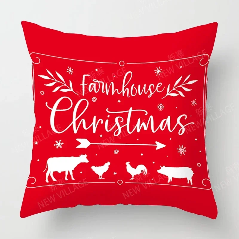 Christmas series pillowcases sofas cushion covers  home decor can be customized for holiday celebrations 40x40 50x50 60x60 35x35