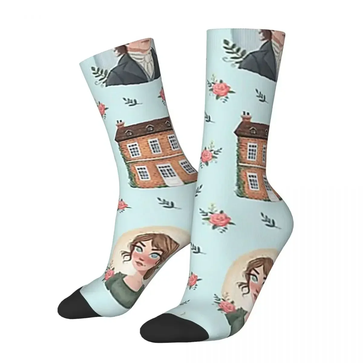 Pride And Prejudice - Jane Austen Inspiration Socks Harajuku High Quality Stockings All Season Long Socks for Unisex Gifts