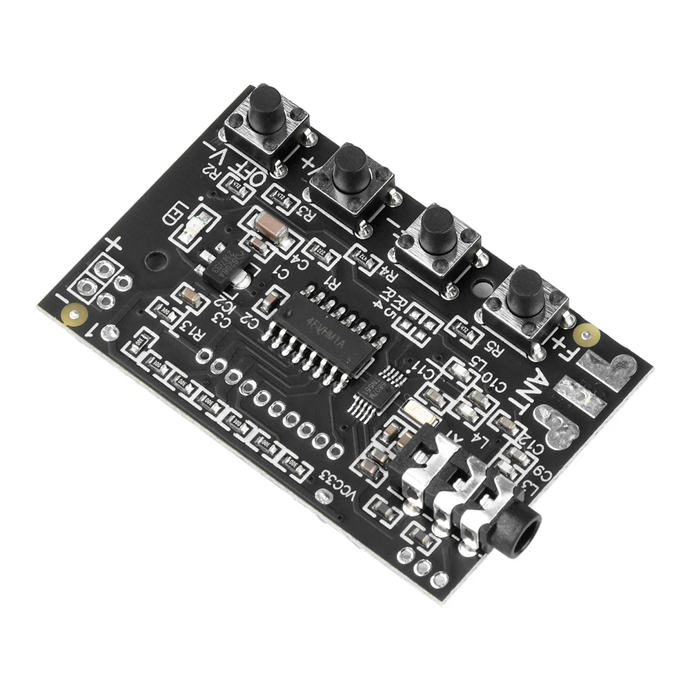 Modulo radio FM DC 3-12V 76.0MHz-108.0MHz Circuito ricevitore FM stereo a due canali Modulo radio Scheda ricevitore FM