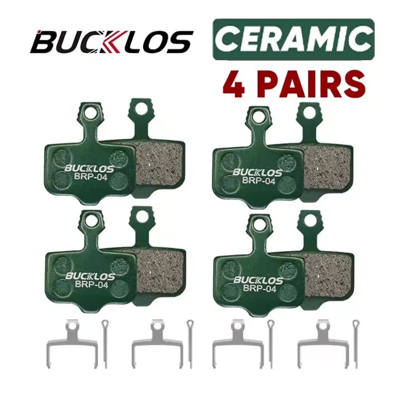 BUCKLOS Fahrrad-Scheibenbremsbeläge für SRAM Avid MTB Rennrad Hydraulische Bremsbeläge Langlebige Verschleißfeste Bremsbeläge Fahrradzubehör