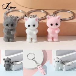 3D Cartoon Cats Keychain Pendant Adorable Animal Key Chain Bear Key Holder Resin Material Gift For Women And Men