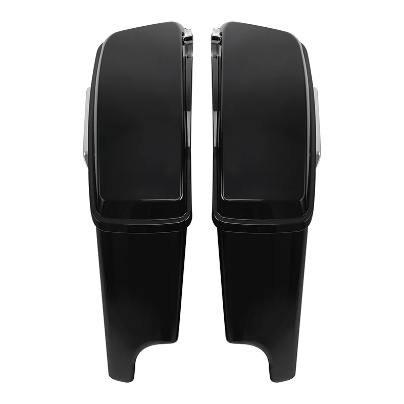 5" Extended Stretched Saddle Bags w/ Latch Key Fit For Harley Touring 2014-2024