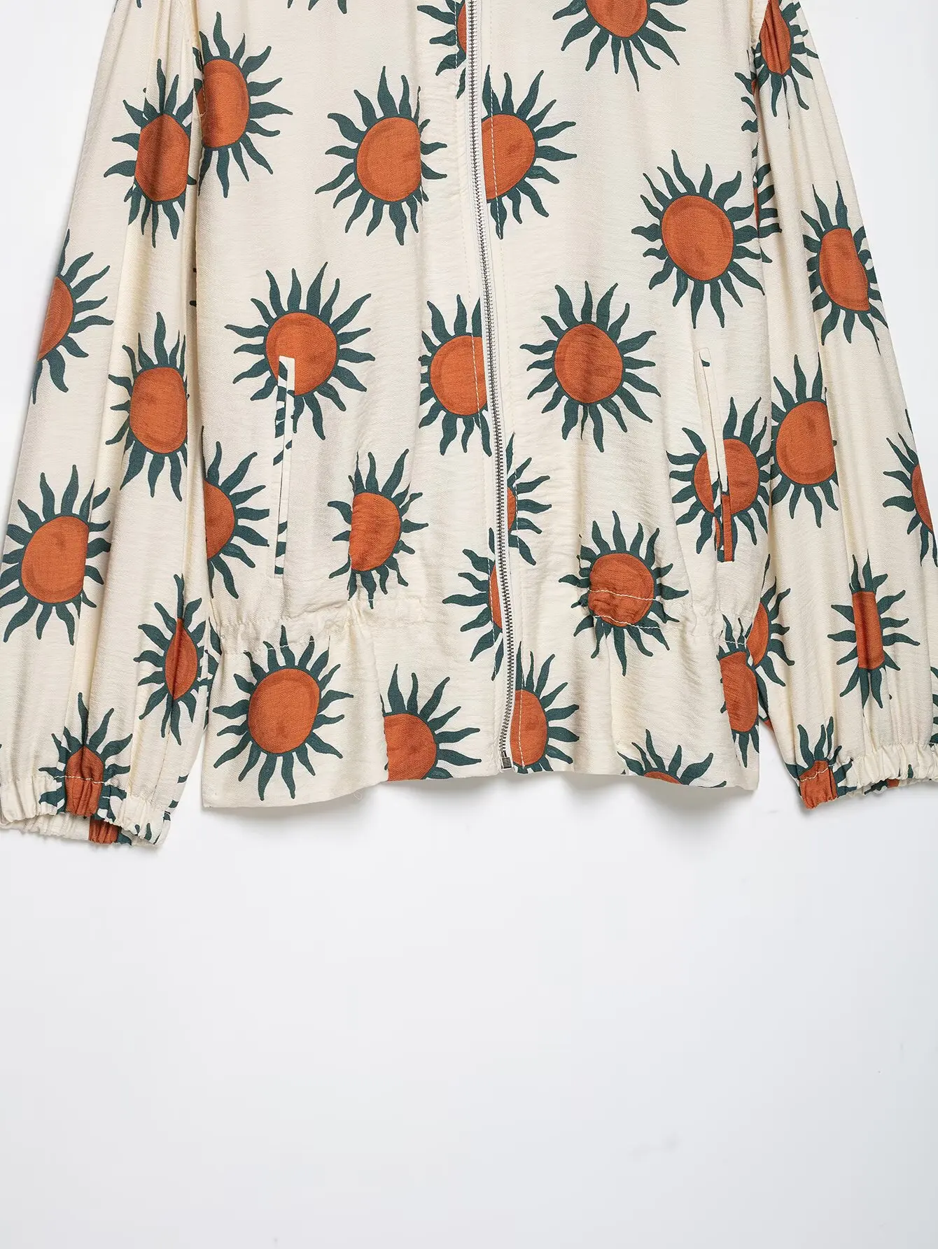 KLKXMYT Damen-Set, Modischer Print, Bomberjacke mit Reißverschluss, Mantel, Sarong-Midirock, Lässiges Outfit für den Herbst 2026, Elegantes Damen-Outfit – Detail 10