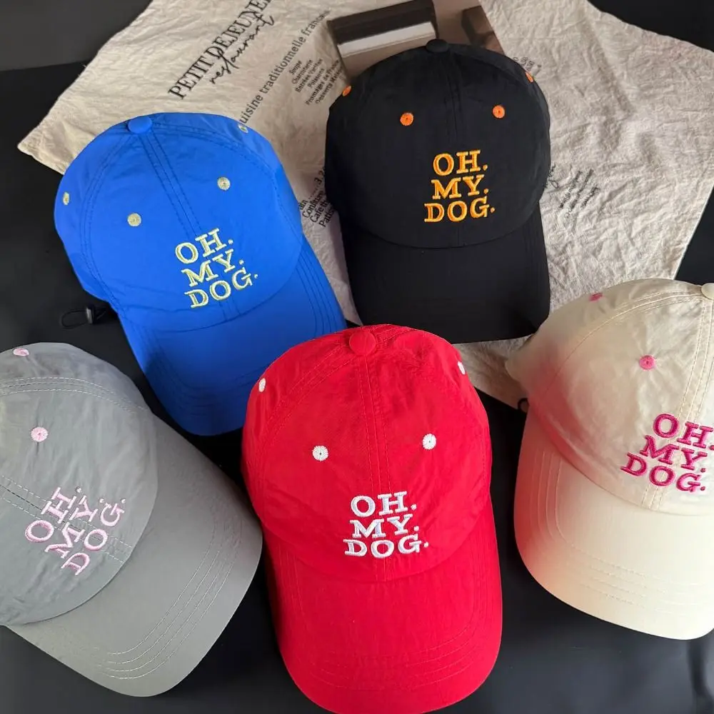 

New Design Lightweight Letter Baseball Cap Breathable Polyester Outdoor Hat Adjustable Sports Hat