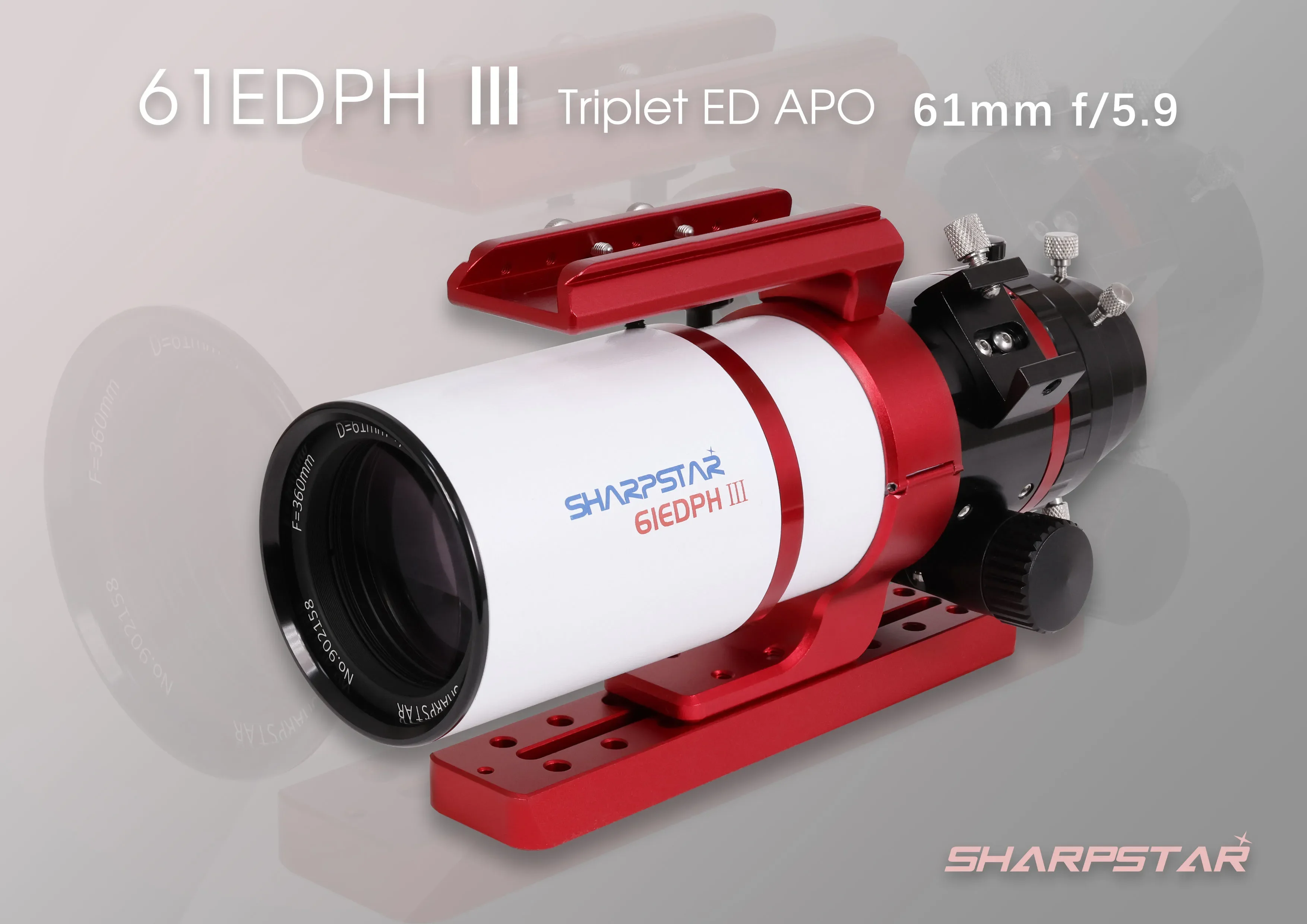 

2024 New Release Sharpstar 61EDPH III 61mm F/5.9 Triplet ED Apo Astrograph Refractor Telescope OTA