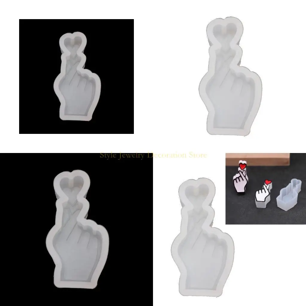 

D46E Love Heart Hand Dist Oute плесень эпоксидная смола силиконовая плесень
