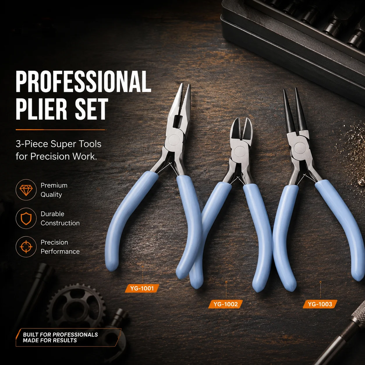 Jewelry Making Round Nose Pliers - 3Pcs Mini Jewelry Pliers Set Non‑Slip