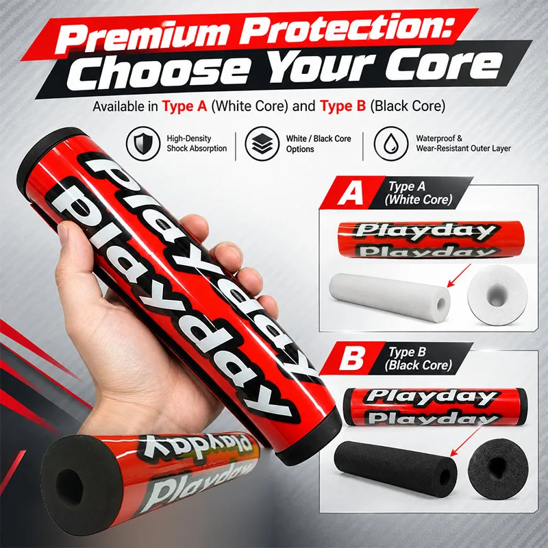 4 Color Motorcycle Accessories Handlebar Foam Pads Protector Grips Crossbar Cross Chest FOR Motorcycle ATV DirtBike Quad