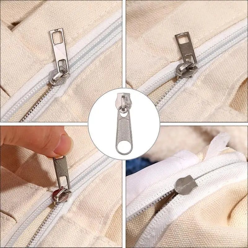 8PCS Metal Zipper High Quality Open-end Double Sliders Metal Zipper DIY Handcraft Cloth Pocket Garment Bags Sewing Accessories