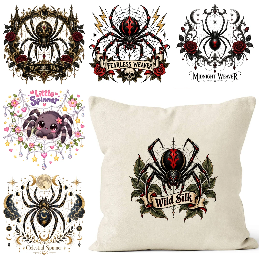 6 Pcs Wild Silk Iron on Transfers for T Shirts, Washable Heat Press Stickers