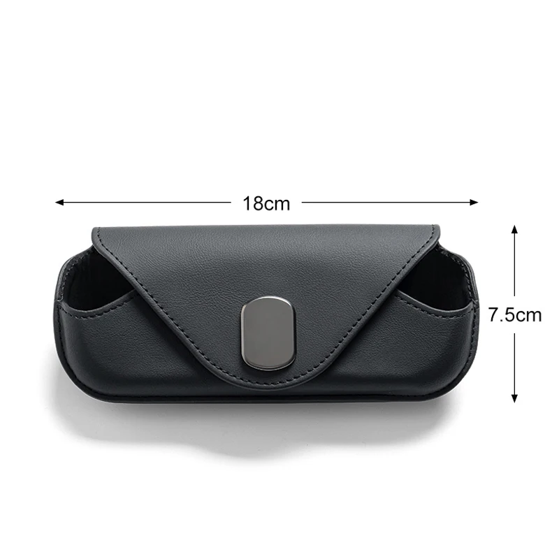 Leather Sunglasses Holder Magnetic Leather Sunglasses Clip Box Accessory For Ford Mustang GT 2020 2019 2018 2017 2016 2015 2014