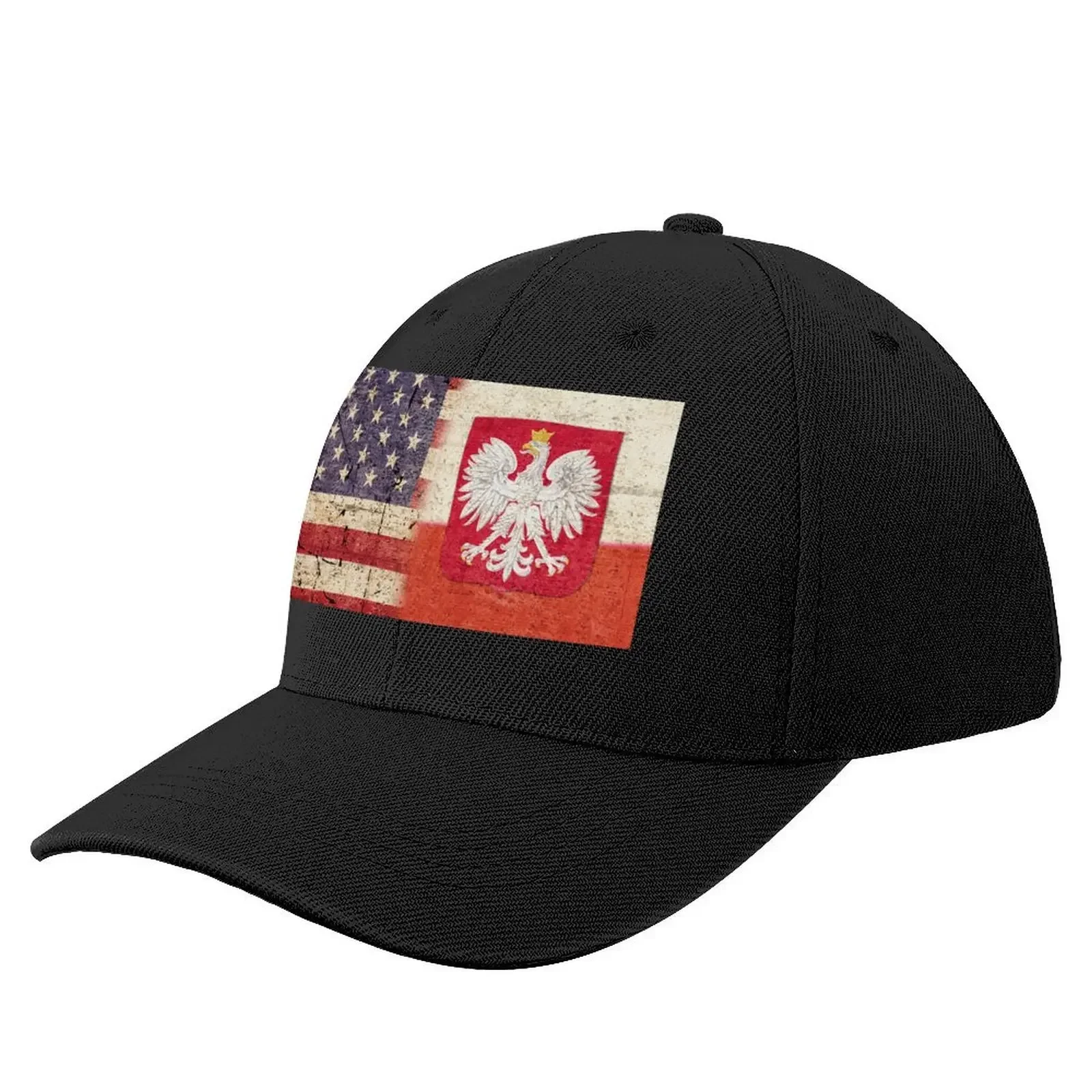 

Flag of Poland and Flag of USA, Polish Americans Gift Baseball Cap fishing caps man western Hat Trucker Cap Girl Men's