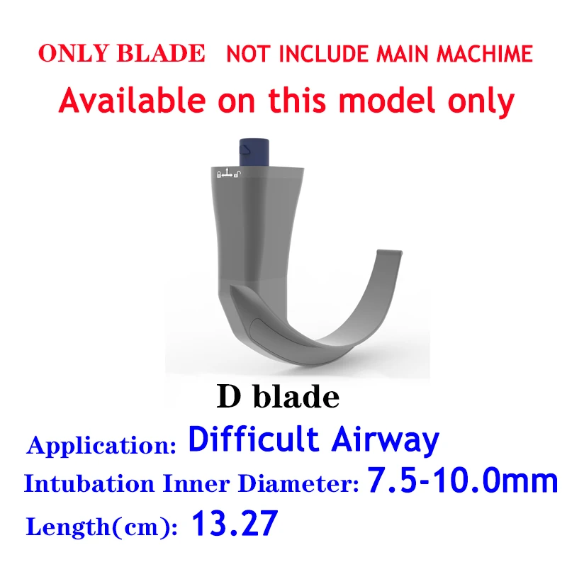 Video Laryngoscope Blade, Not include Screen, only Blade, for the customer who purchased screen fror my store