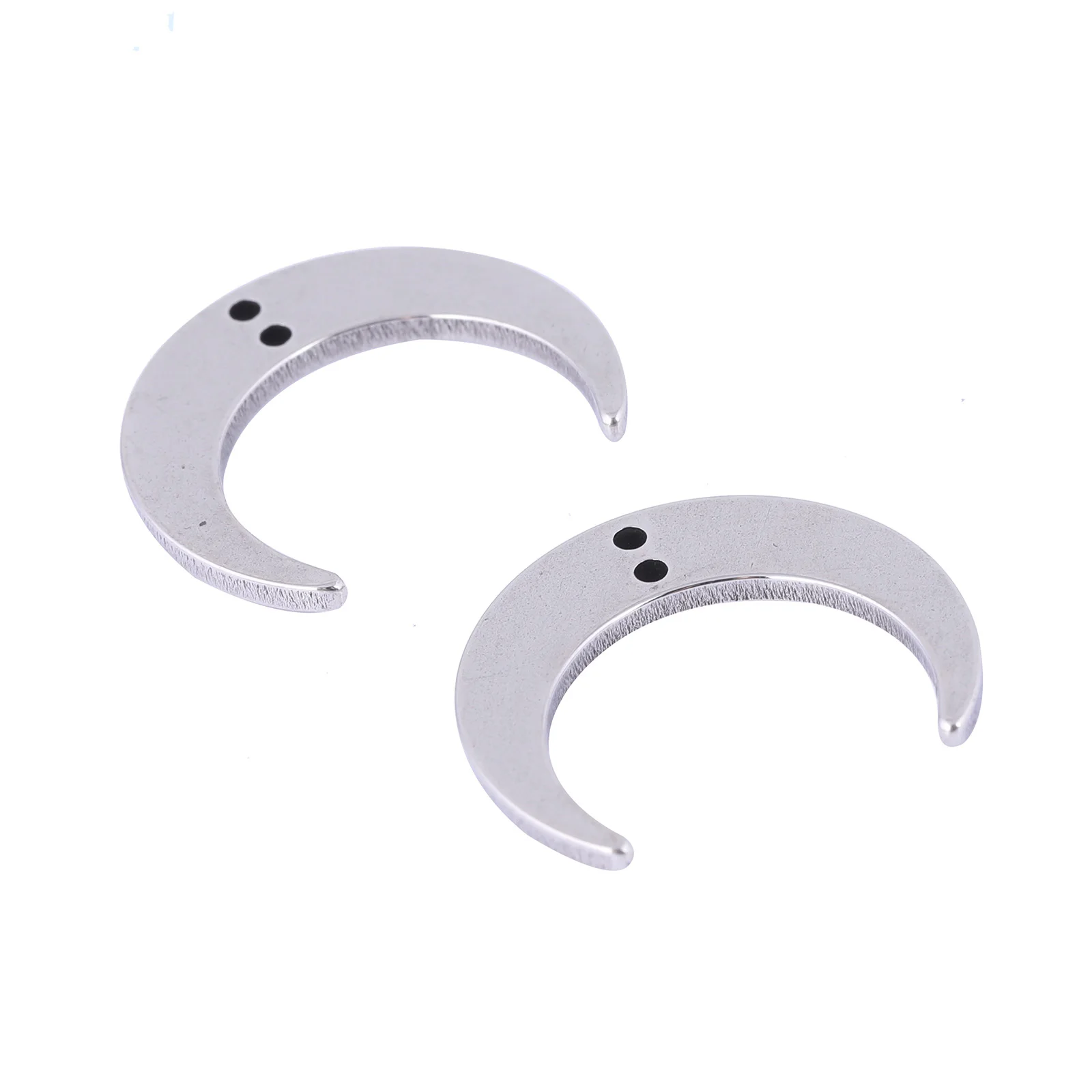 20 sztuk ze stali nierdzewnej kształt księżyca kolczyki złącze Charms Diy dla elementy do wyrobu biżuterii 17x20mm