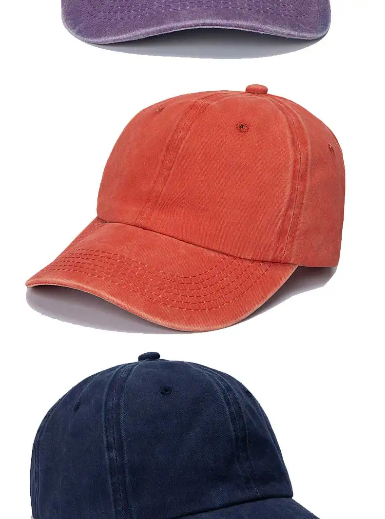 Maßgefertigte Baseballkappe Herren Outdoor-Kappe aus Gewaschener Baumwolle Sonnenschutz-Mütze Weiche Kappe mit Individueller Stickerei Logo Damen-Kappe – Detail 11