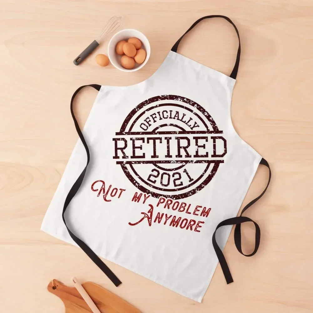 Retired 2021 Apron manicurist Woman Kitchens Apron