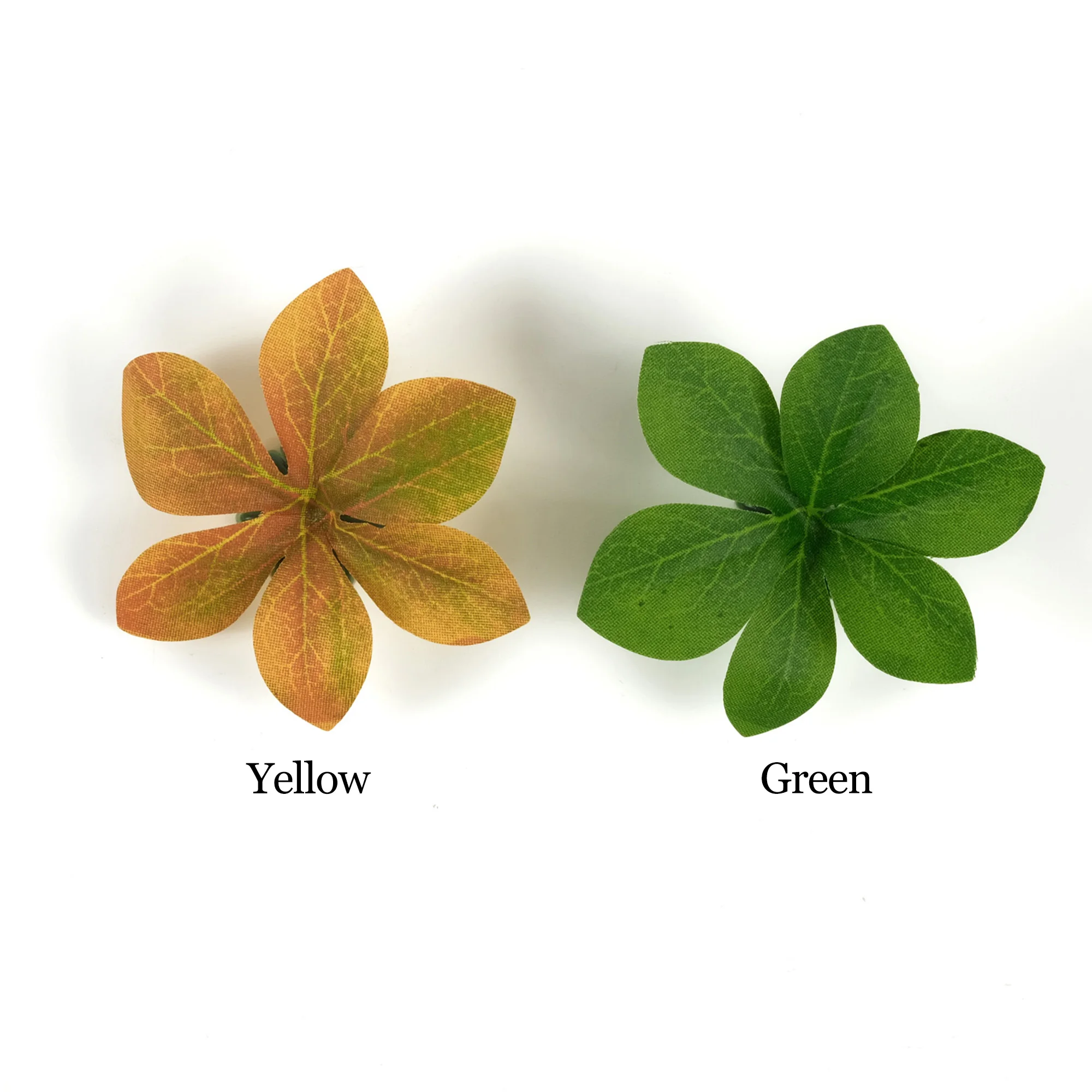 25/200PCS Artificial Silk Leaf 2Colors Small  Japanese Zen Leaf For DIY Crafts Bouquets Vase Decor Faux Foliage Fake Leaves