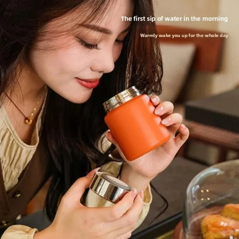 Stainless Steel Mini Pocket Vacuum Flask Lightweight Easy Open Portable High Appearance Travel Outdoor Daily Insulated Water Cup