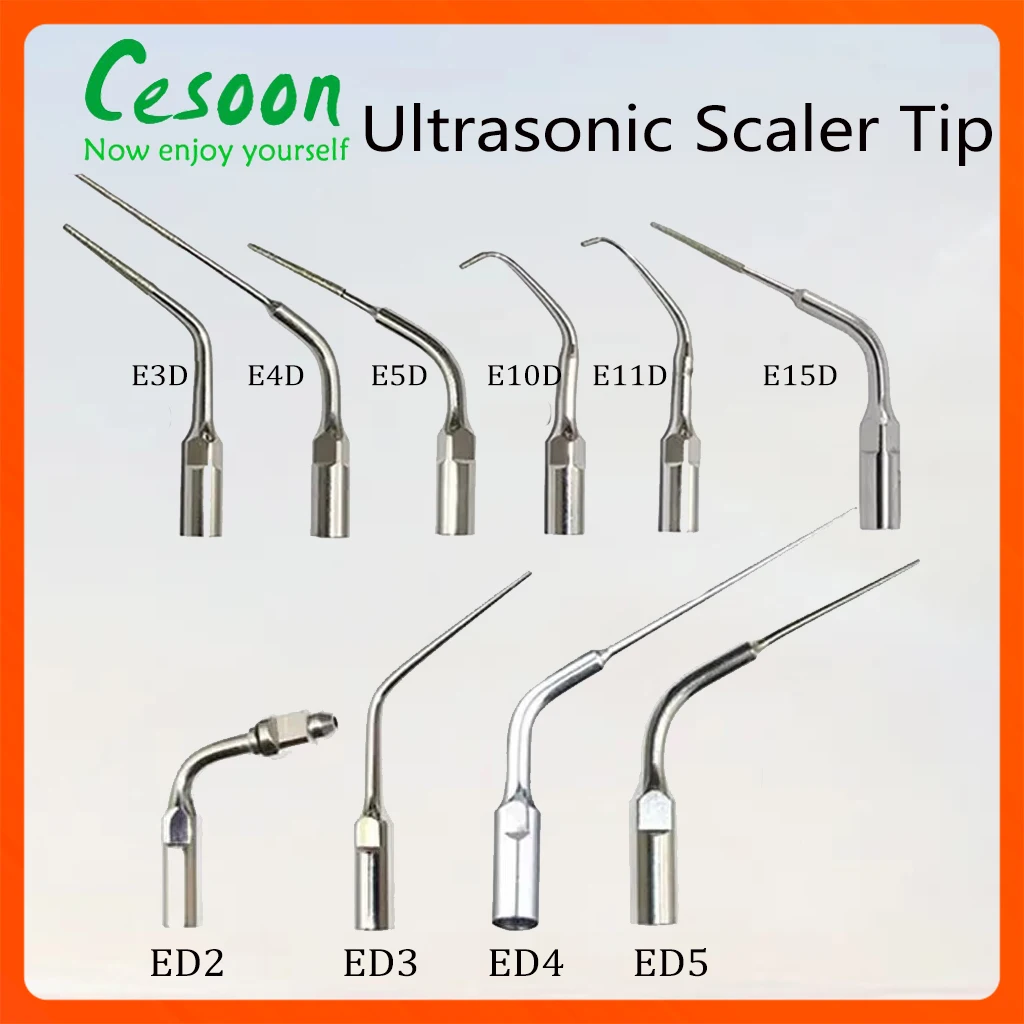 1Pc Dental Ultrasonic Scaler Tip Fit Ems Woodpecker Satelec Dte Scaling Periodontics Endodontics Teeth Cleaning Tips ED E1D