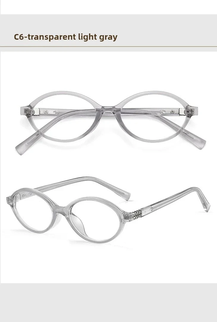 KANDREA Classics Small Frames Anti Blue Ray Myopia Glasses Women Retro Oval Reading Glasses Anti-reflection Prescription Eyewear