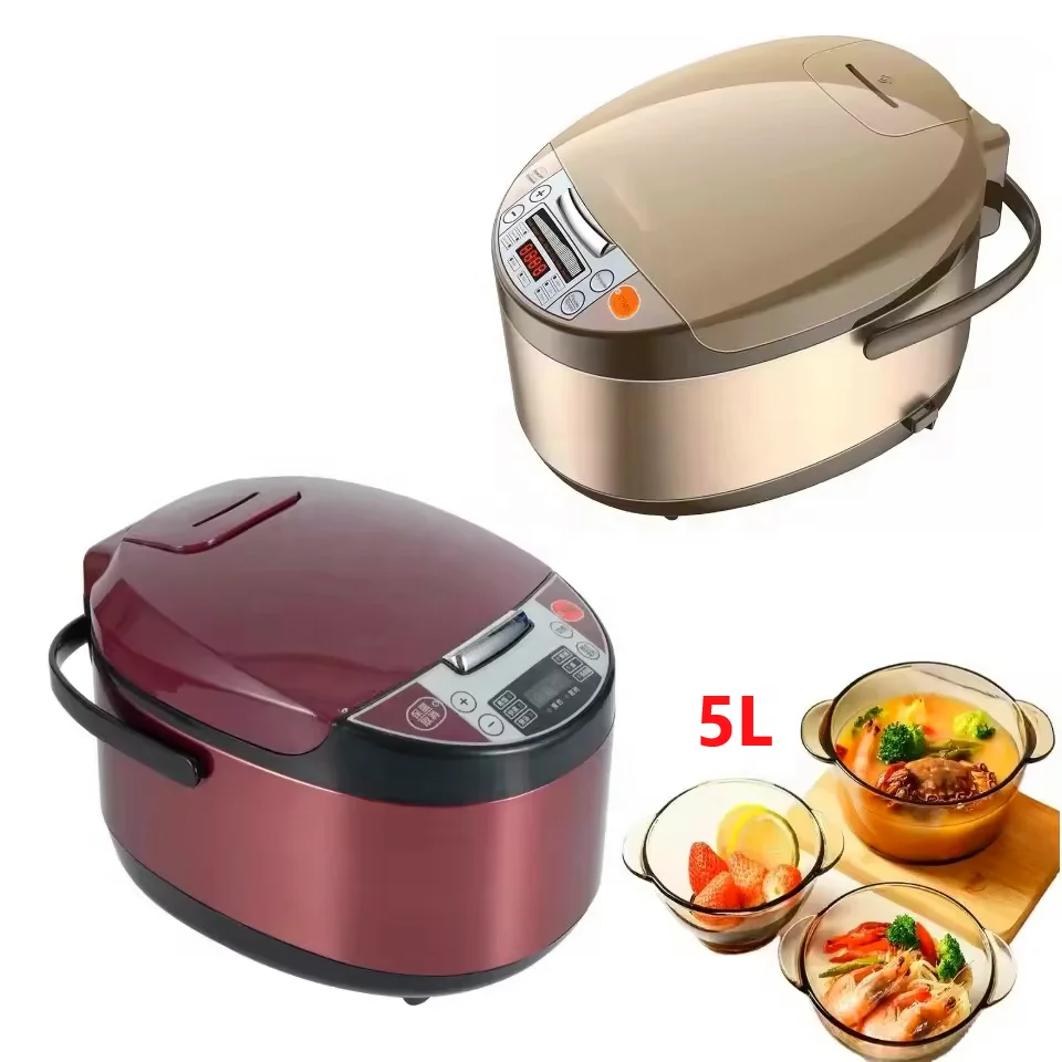 رائجة البيع متعددة الوظائف الرقمية وعاء طبخ الأرز الكهربائي أجهزة المطبخ التجارية الدفء ميزة كوب قياس البلاستيك
