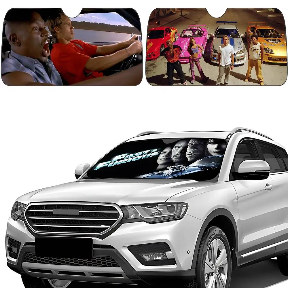 Movie F-Fast And F-Furious Car SunShade Windshield Cover UV Protection Auto Visor Accessories For Cars view 3