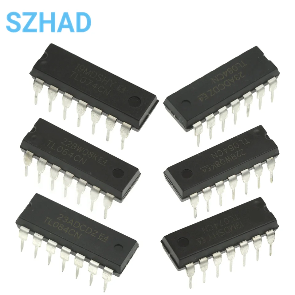 10pcs TL064CN TL074CN TL084CN In-line DIP14 controller chip IC