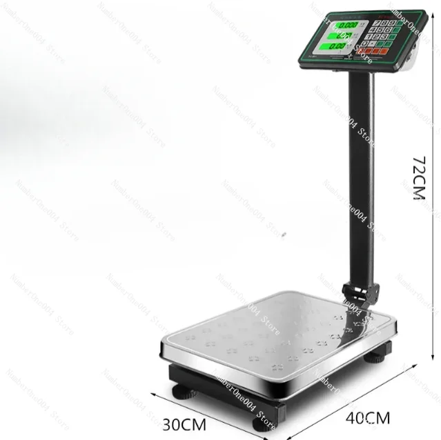 

Commercial bench stainless steel 150kg electronic scale 100kg scale folding scale stainless steel material waterproof