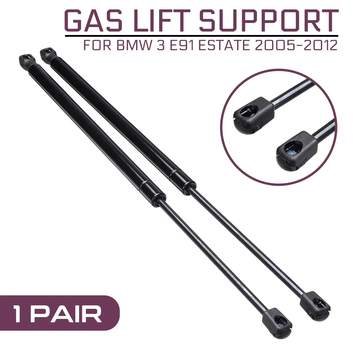 2pcs Car Rear Trunk Tailgate Gas Spring Shock Lift Struts Strut Support Rod Arm Bars Bracket For BMW 3 E91 Estate 2005-2012