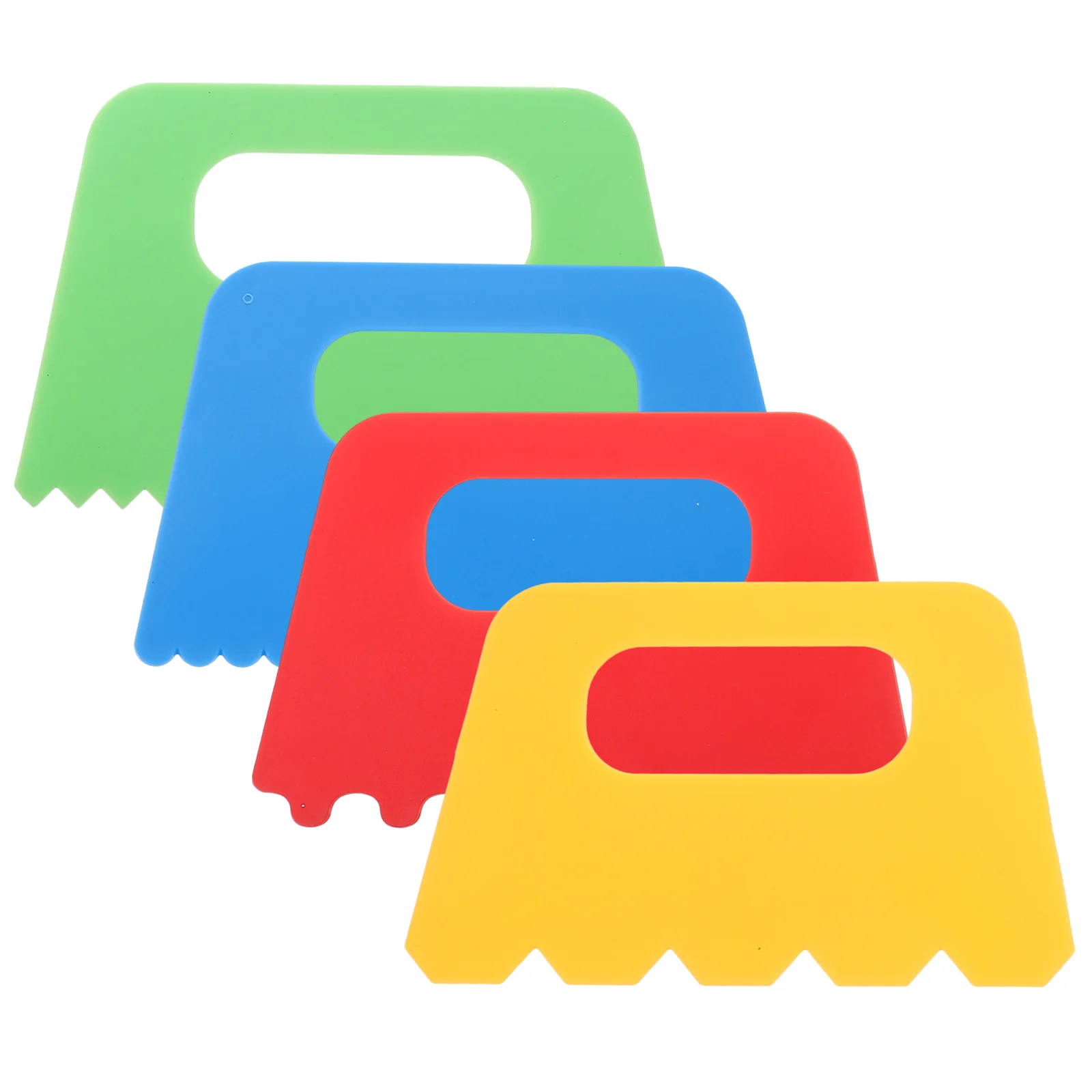 

4 Pcs Paint Graffiti Brush Squeegee for Painting Scrapers Crafts Toddlers Kids Tools Drawing Scraping Clay