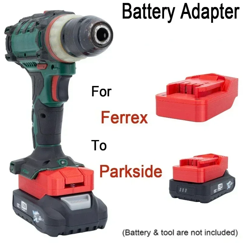 

For Aldi Ferrex Activ Energy 20V Lithium Battery Adapter To For Lidl Parkside X20V Power Tools Converter (No battery)