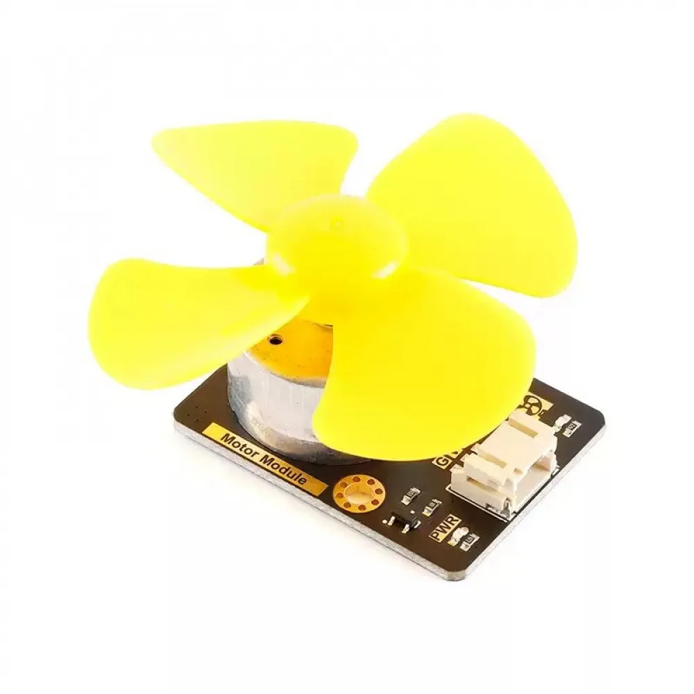 Fan Motor Module DC Motor with Fan Blades PWM Speed Control Small Fan Module PH2.0-3pin Interface 3.3-5V 3500RPM Fan Module