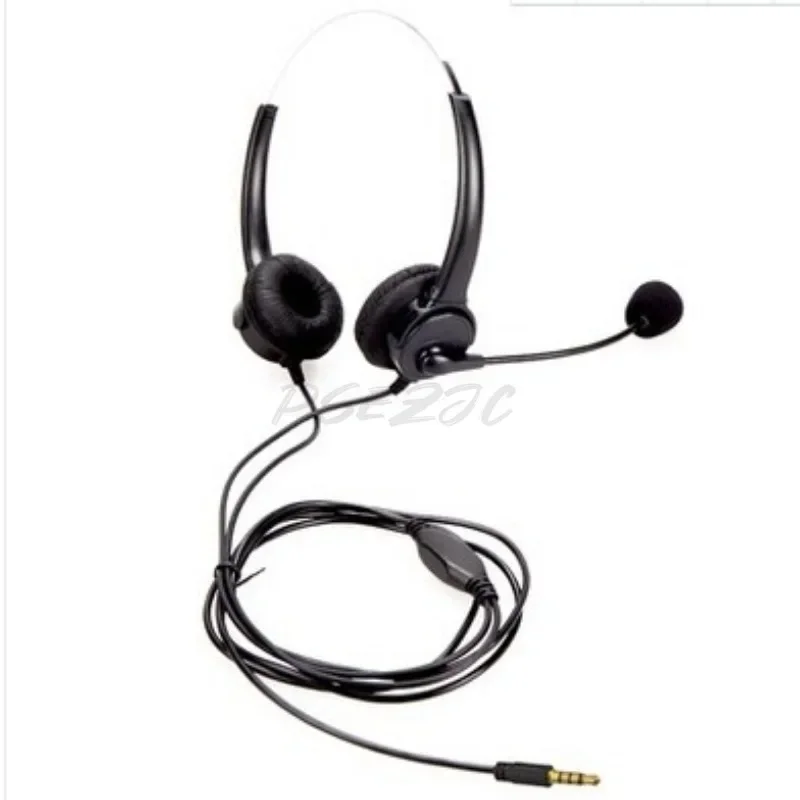 Call Center Headphones Noise Cancelling Headphones Wired Fixed Telephone Headphones with Microphone