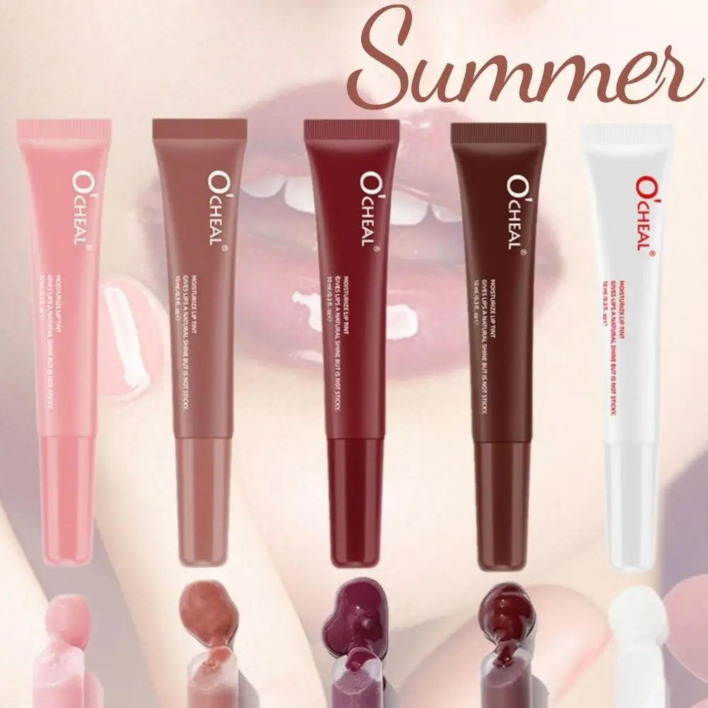 Bálsamo labial hidratante de verano, bálsamo labial de 5 colores, suavizante de líneas de labios, hidratante nutritivo duradero, cuidado diario de maquillaje para mujeres