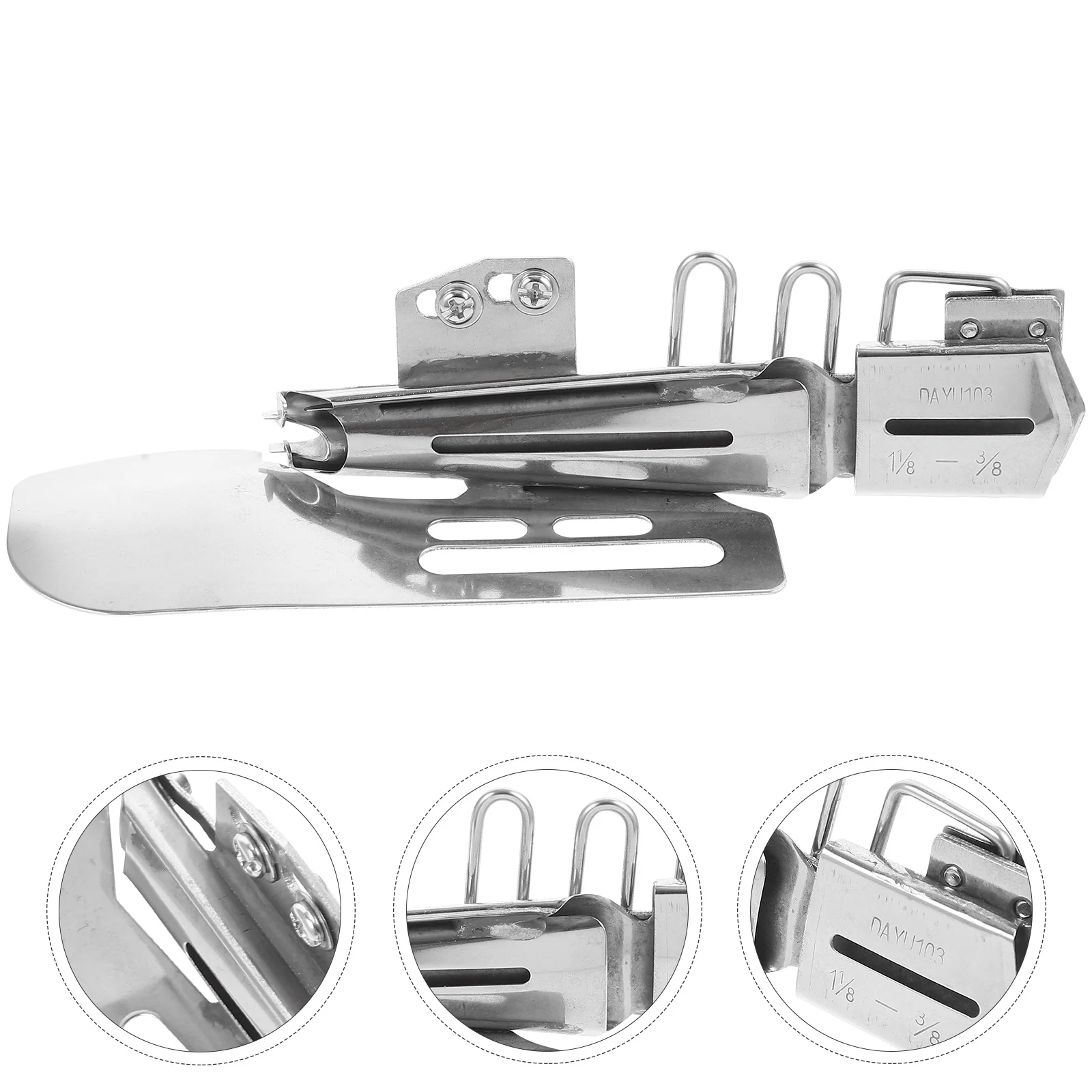 

Small Seamer Binder Professional Stainless Steel Sewing Machine Accessory Hemming Edges Folder Tool For Household Industrial Use