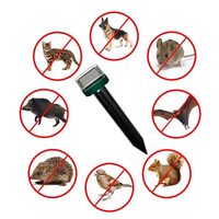 2Pcs Mole Rat Repellent Solar Ultrasonic Repeller Bat Garden Pest Deterrent Outdoor Ultrasonic Pest Repeller Mouse Trap Device