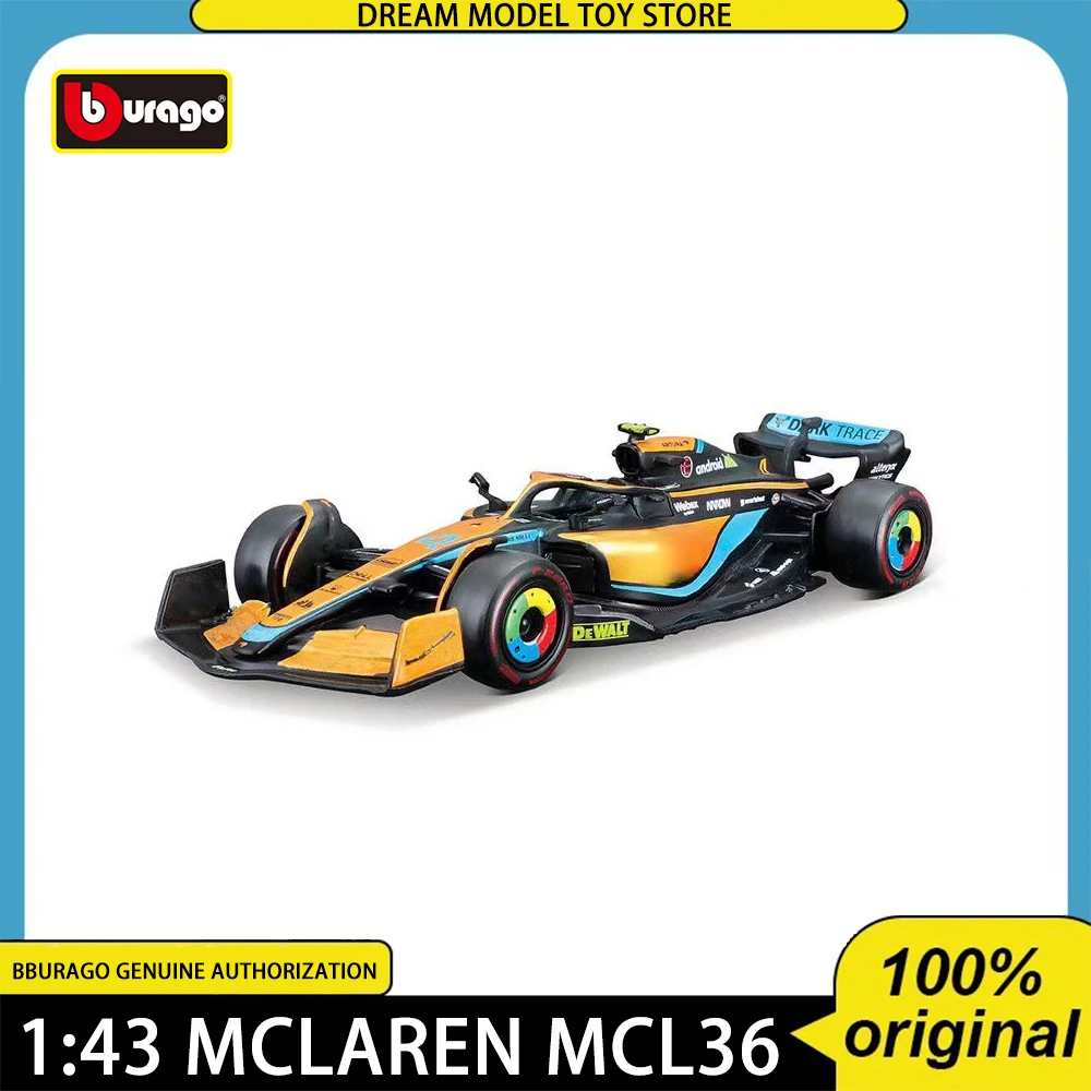 

Bburago 1:43 F1 MCL36 4 Lando Norris 3 Daniel Ricciardo Alloy Model Car Formula Racing Toy Collectible Toys Birthday Gifts