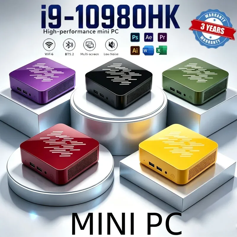 新しいインテル-core-i9-10980hk-16gb-ram-1-2tb-ssd-bluetooth-52-wifi6-1000m-イーサネット-ゲーミング-オフィス用-インテル-i9-ミニpc